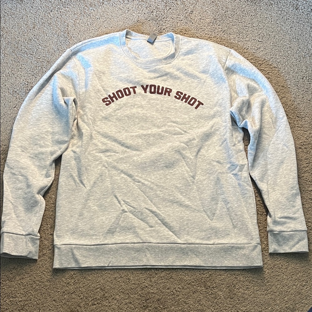 Gray 'Shoot Your Shot' Sweatshirt
